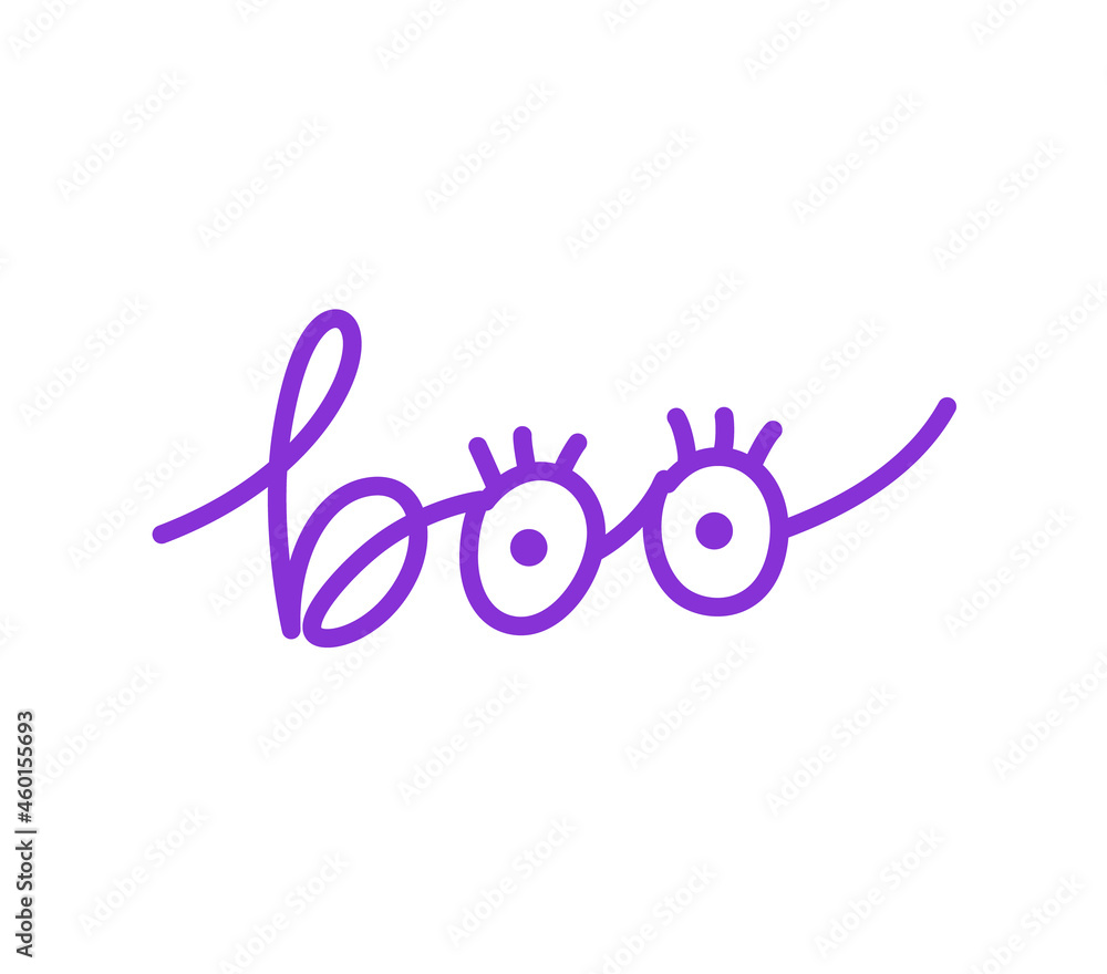 Boo lettering
