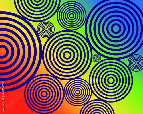 spiral pattern in rainbow color background  wallpaper  by vector design