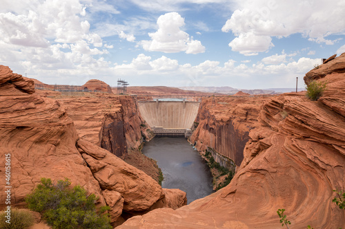 Glen Canyon Dam in northern Arizona, USA