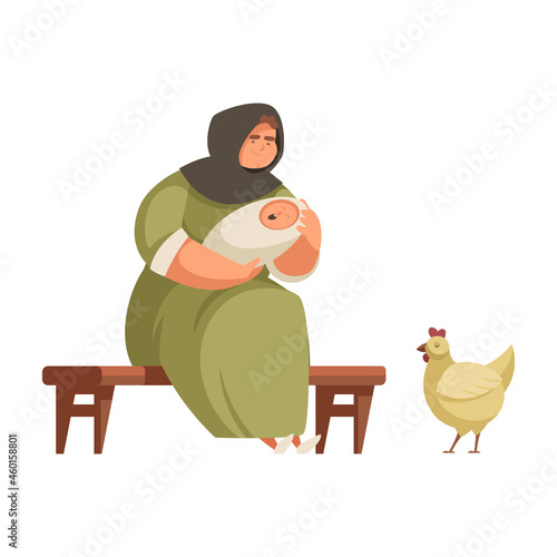 Medieval Woman Illustration