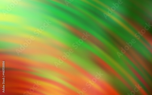 Light Green, Yellow vector texture with bent lines.