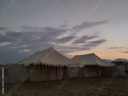 tent in the desert