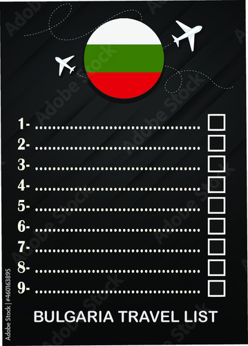 Bulgaria travel list brochure 