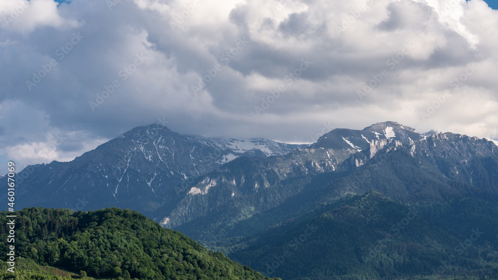 Bucegi mountains national park in Romania 