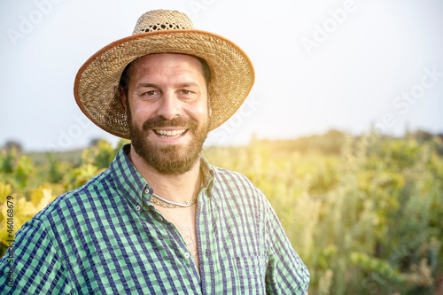 happy farmer sustainable lifestyle
