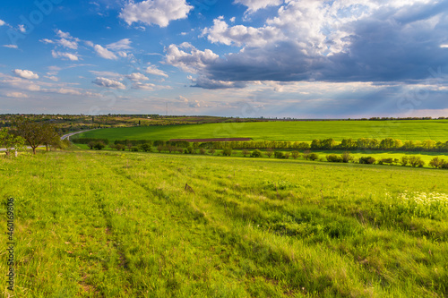 Farmlands and meadows in the Moldavian, Republic of Moldova. © Tomasz Wozniak