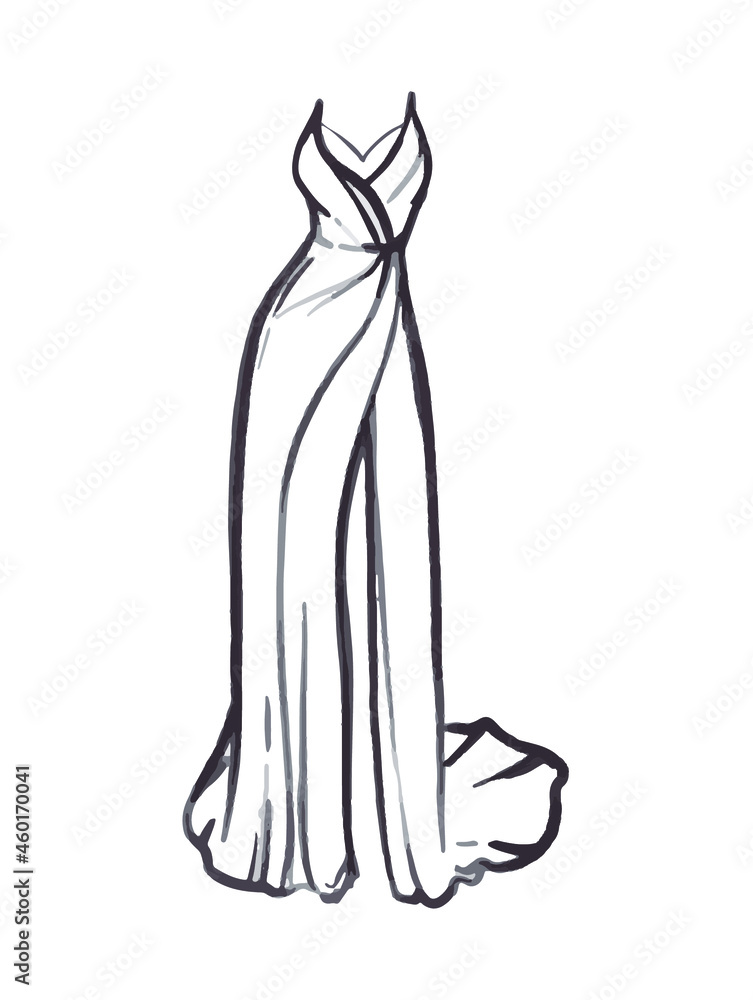 sketch of a dress sketch of a dress