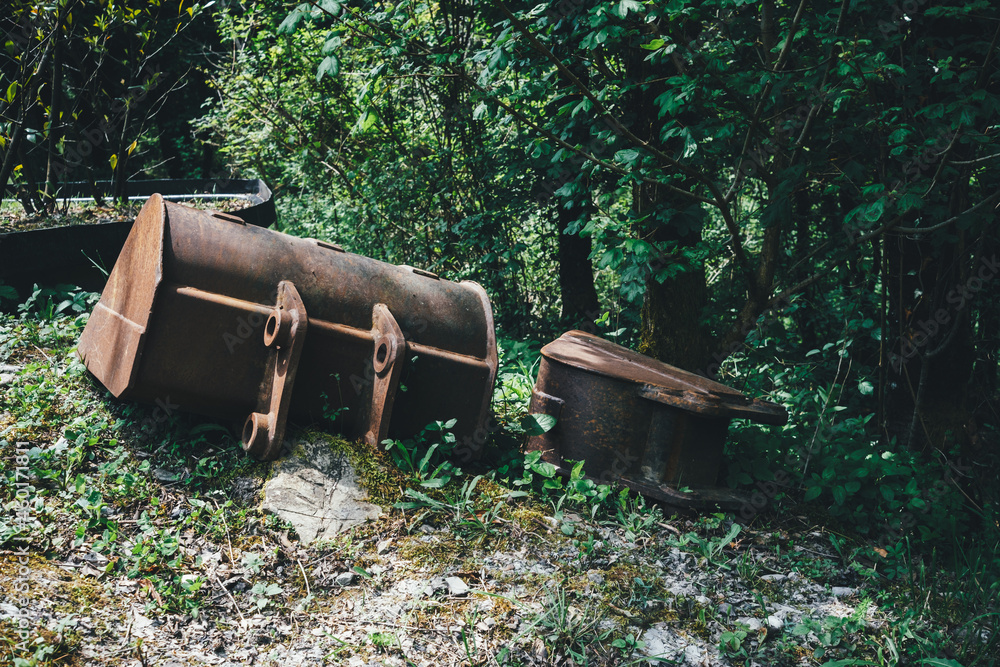 Fototapeta premium old rusty tractor