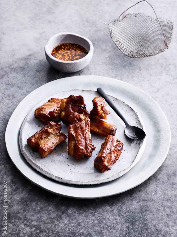 Si Krong Mhu Yaang - grilled pork rib meal Si Krong Mhu Yaang - grilled pork rib meal
