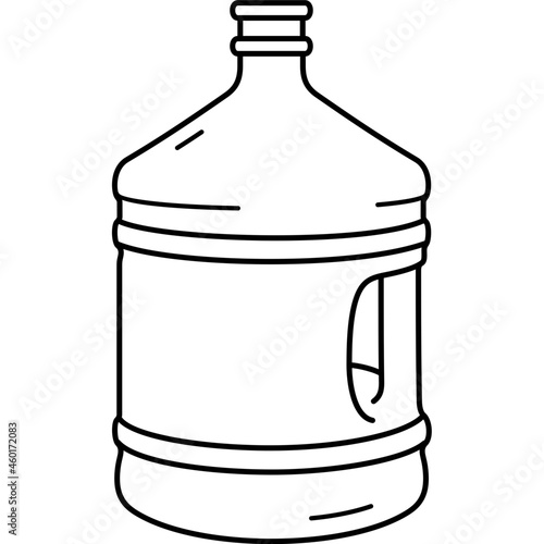The bottle of water with a handle for office water coolers