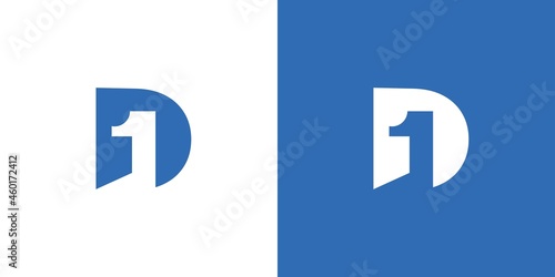 Simple and modern D1 logo with an attractive and attractive appearance