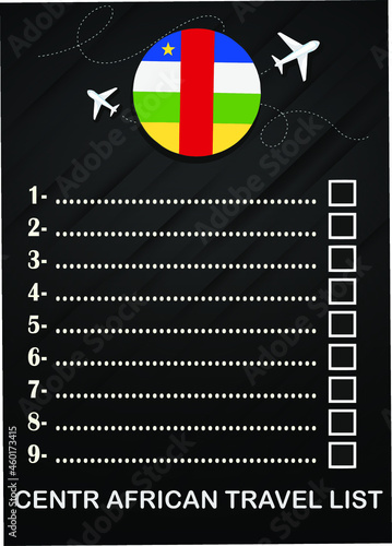 Central African Republic travel list brochure 