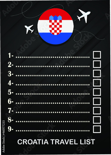 Croatia travel list brochure 