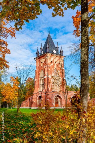 Pavilion Chapel in Alexander park in Pushkin (Tsarskoe Selo), St. Petersburg, Russia