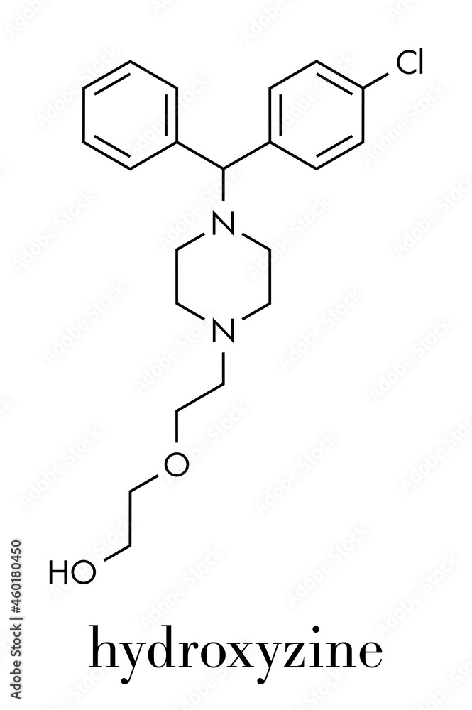Fotografie Hydroxyzine antihistamine drug