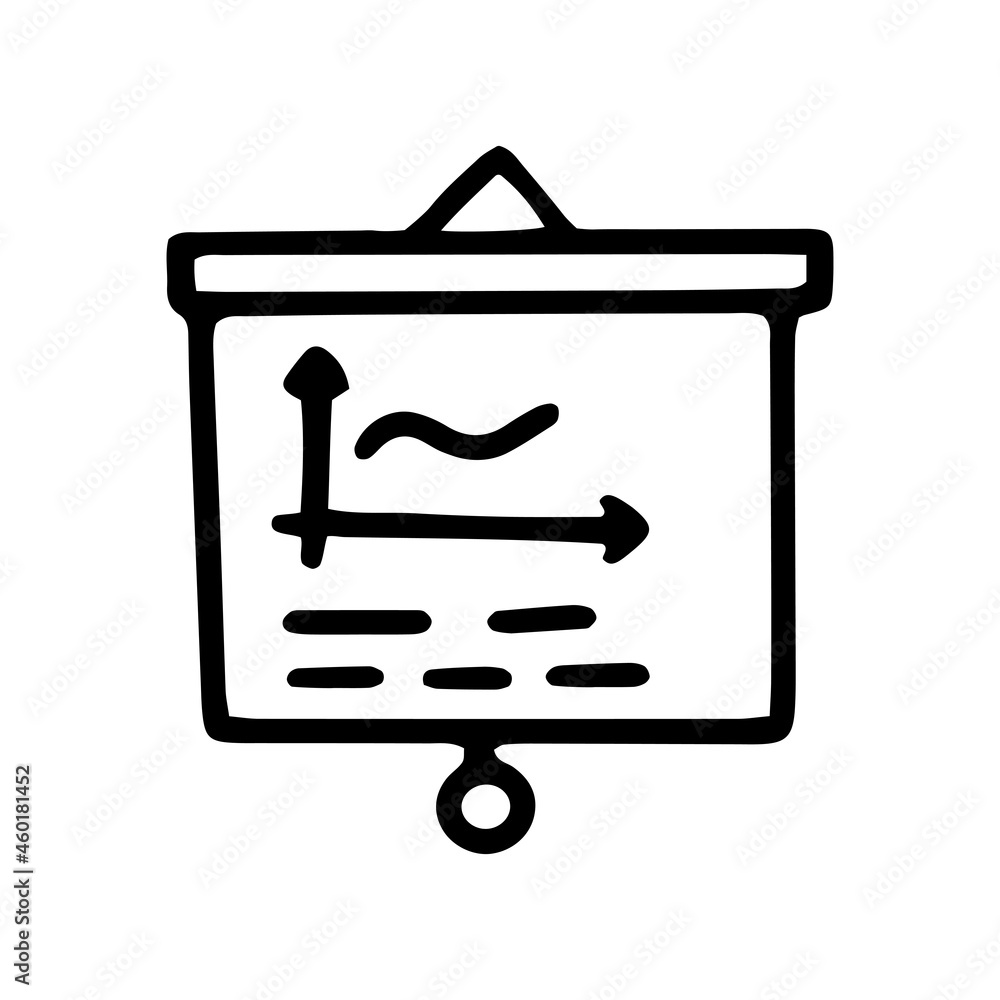 presentation line vector doodle simple icon design presentation line vector doodle simple icon design