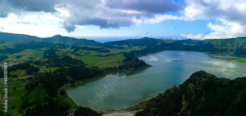 Detail of typical landscape in the Azores archipelago  Portugal