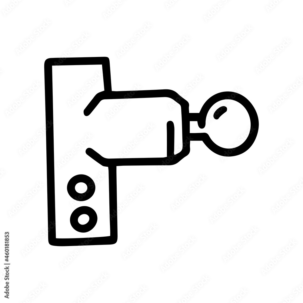 percussion massage gun line vector doodle simple icon percussion massage gun line vector doodle simple icon
