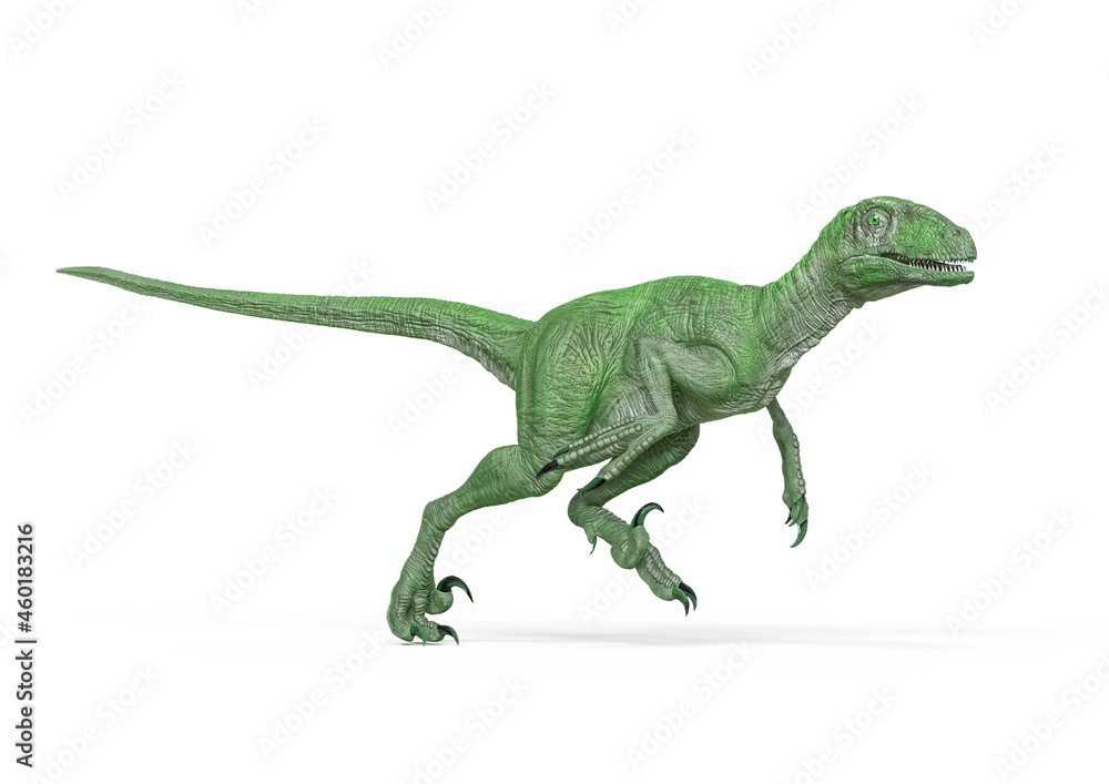 Naklejka premium deinonychus is running very fast