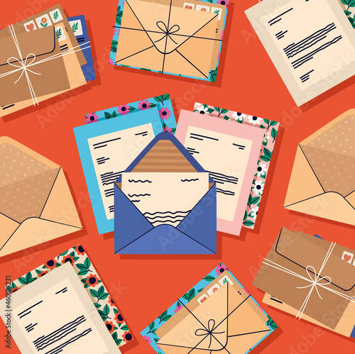 letters and envelopes
