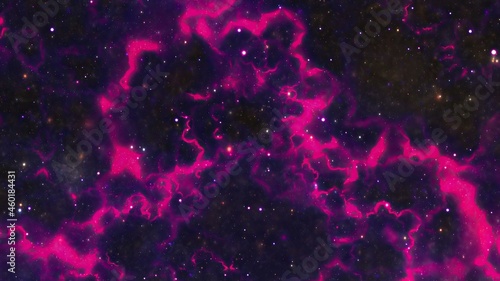Space Flight Into A Star Field In Galaxy Clouds And Lightning Nebula © alexskopje
