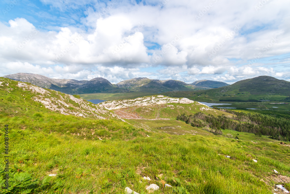 view over Derryclare Nature Resrve from the summit of Derryclare moutntain. view over Derryclare Nature Resrve from the summit of Derryclare moutntain.