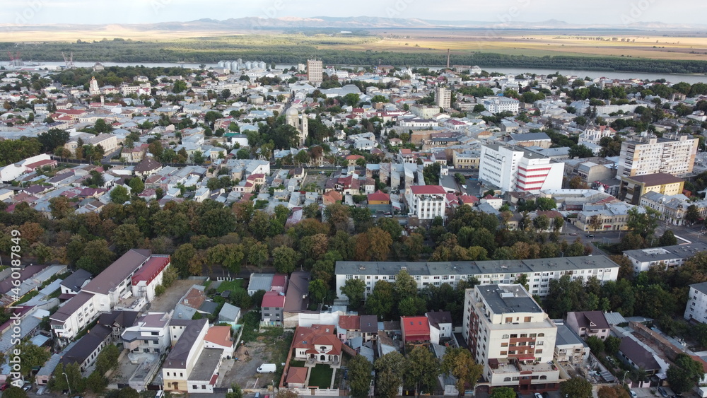 Obraz premium Braila City from above Romania