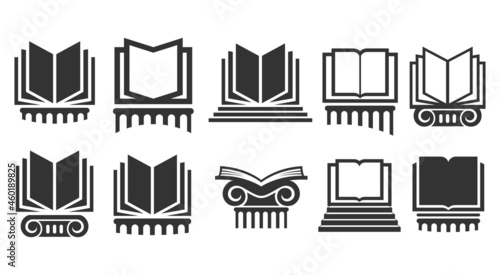 Set of modern abstract vector logos
