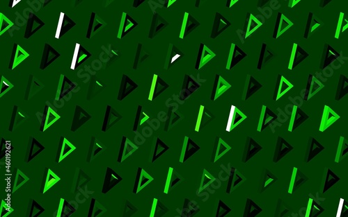 Dark Green vector pattern with polygonal style.