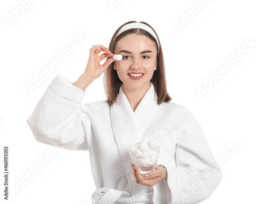 Beautiful young woman with ...