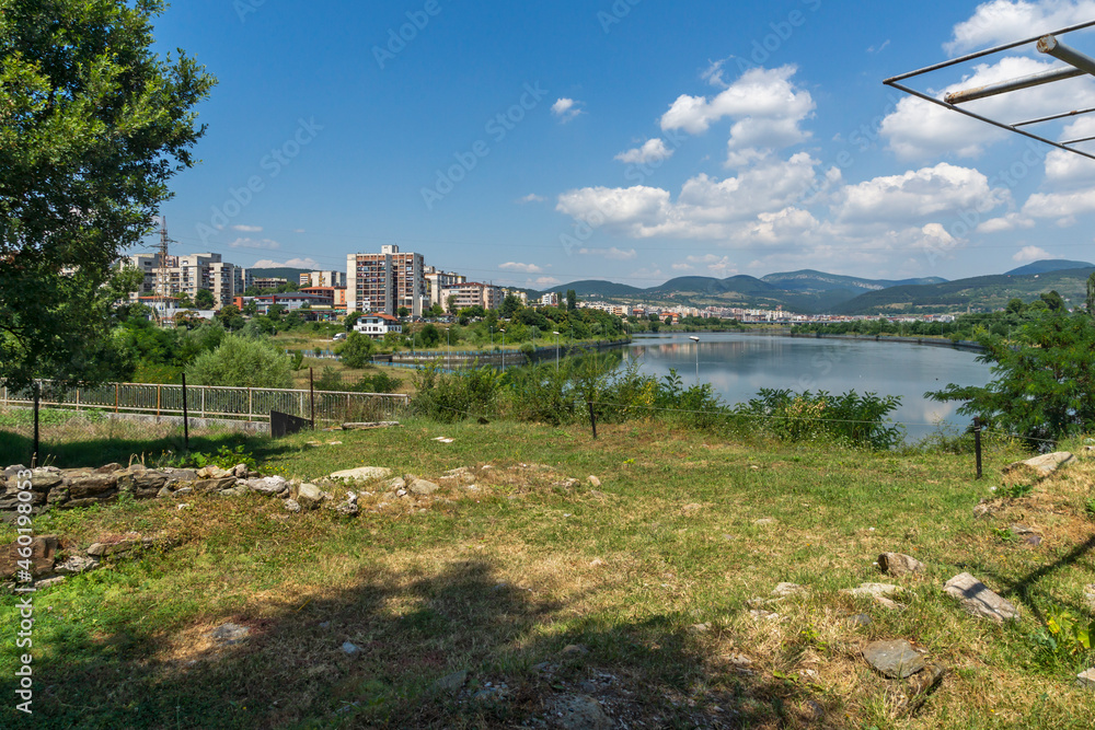 Arda River, passing through the town of Kardzhali, Bulgaria