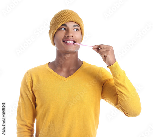 Happy African-American guy ...