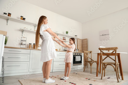 Young woman and her little ...