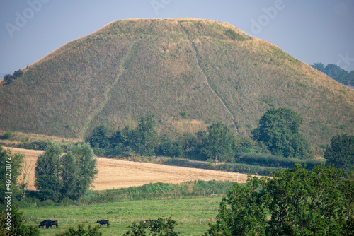 Silbury Hill prehistoric site ,Wiltshire,England,United Kingdom.