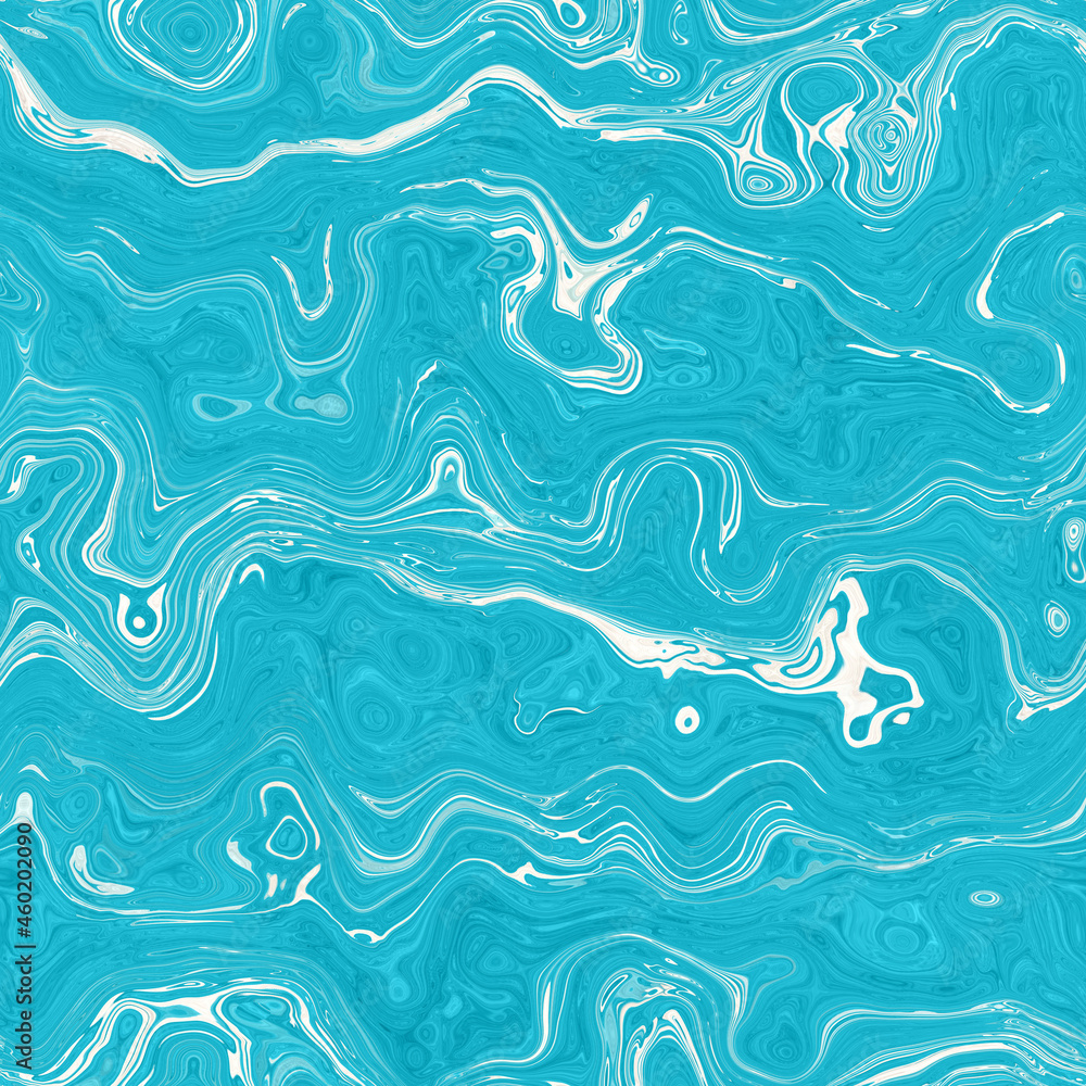 Aegean teal mottled swirl marble nautical texture background. Summer coastal living style home decor. Liquid fluid blue water flow effect dyed textile seamless pattern. Aegean teal mottled swirl marble nautical texture background. Summer coastal living style home decor. Liquid fluid blue water flow effect dyed textile seamless pattern.