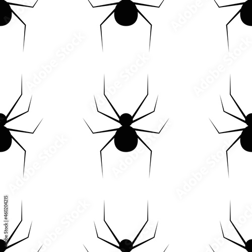 Spiders wallpaper. Vector repeated spiders.