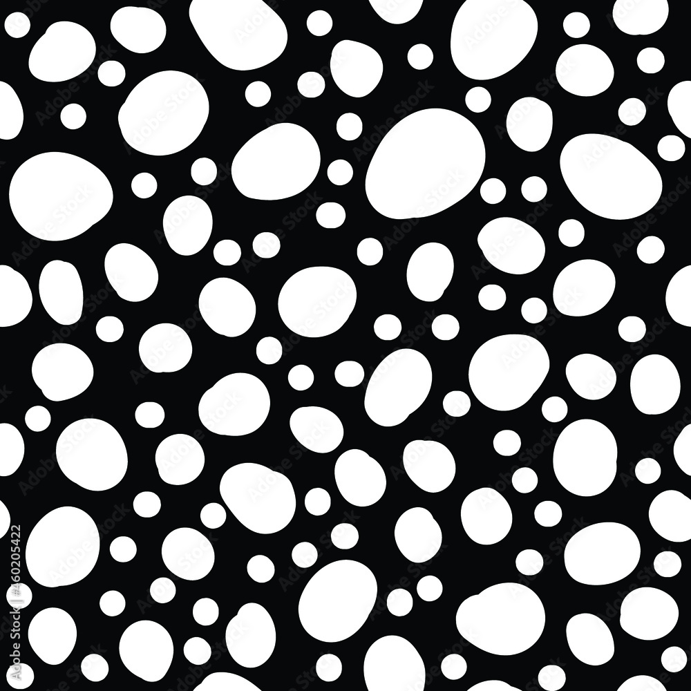 Dark Black vector seamless cover with circles. Modern abstract illustration with colorful water drops. Pattern for trendy fabric, wallpapers. - Vector Dark Black vector seamless cover with circles. Modern abstract illustration with colorful water drops. Pattern for trendy fabric, wallpapers. - Vector