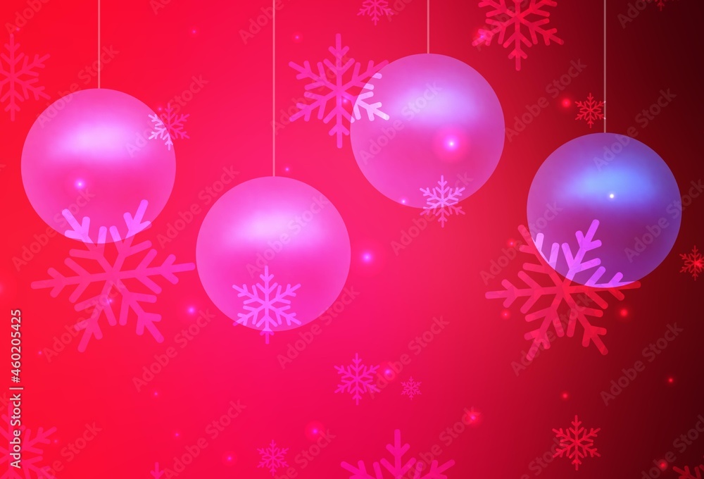 Light Red vector backdrop in holiday style. Light Red vector backdrop in holiday style.