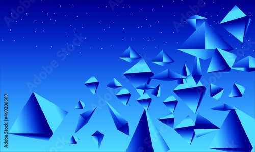 Fototapeta Naklejka Na Ścianę i Meble -  3d Abstract  blue background. with soft color, vector elegant illustration