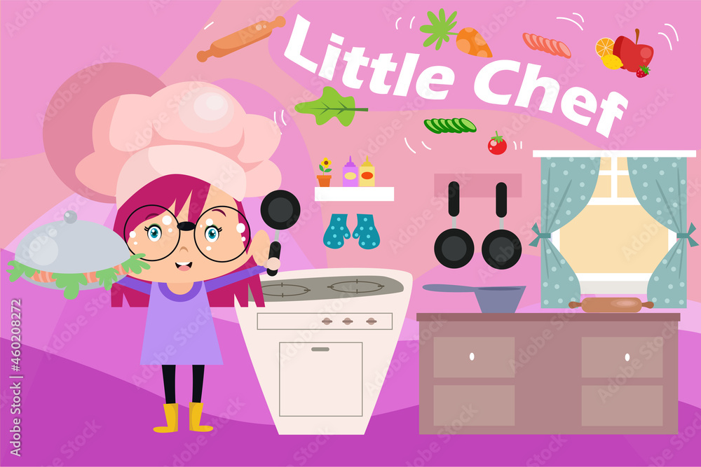 Little Chef - Kids Illustration Little Chef - Kids Illustration