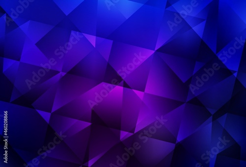 Dark Purple, Pink vector polygonal template.
