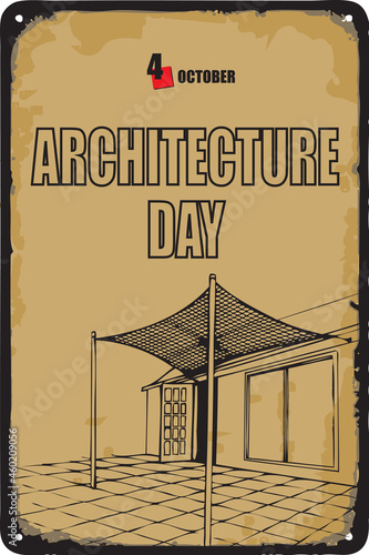 Vintage sign Architecture Day