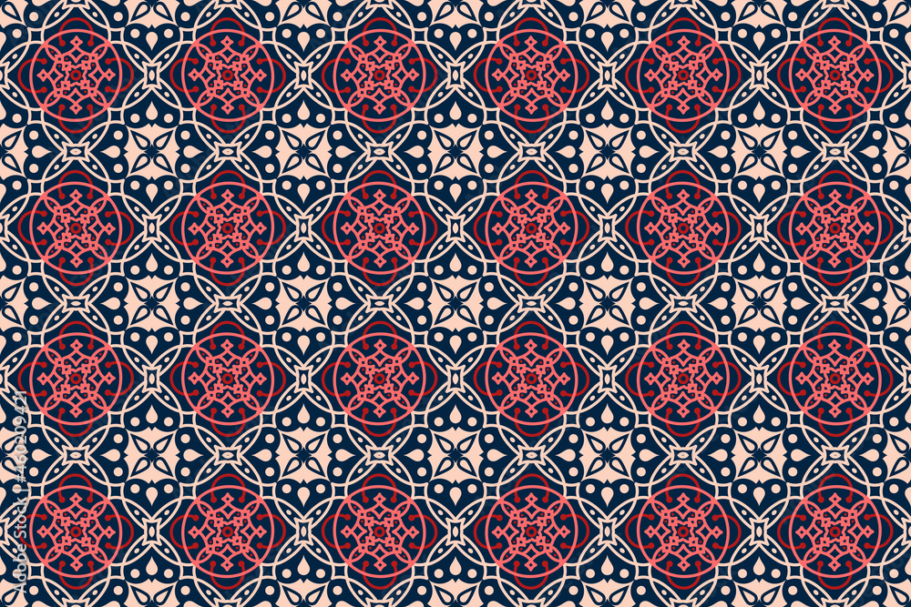 Seamless geometric patterns for background, carpet, wallpaper, clothing, wrapping, batik, fabric and more.