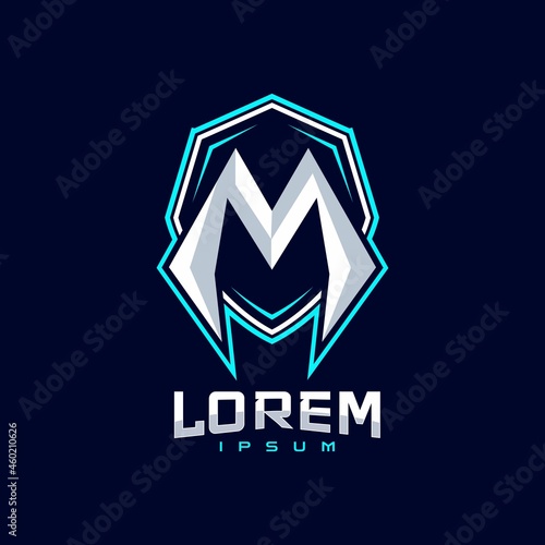 Letter M Gaming Sport Team Logo Design