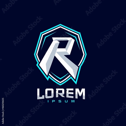 Letter R Gaming Sport Team Logo Design