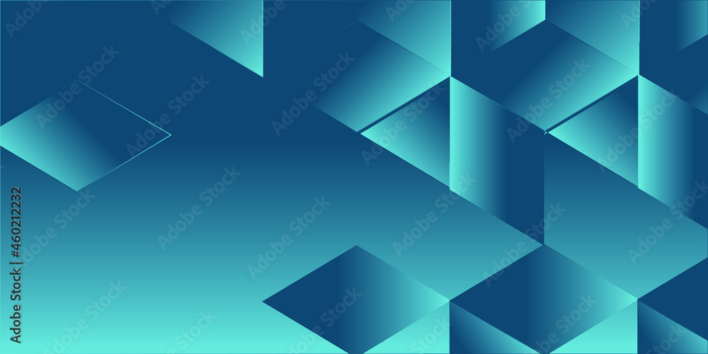 Fototapeta premium Abstract Blue Background With Triangles