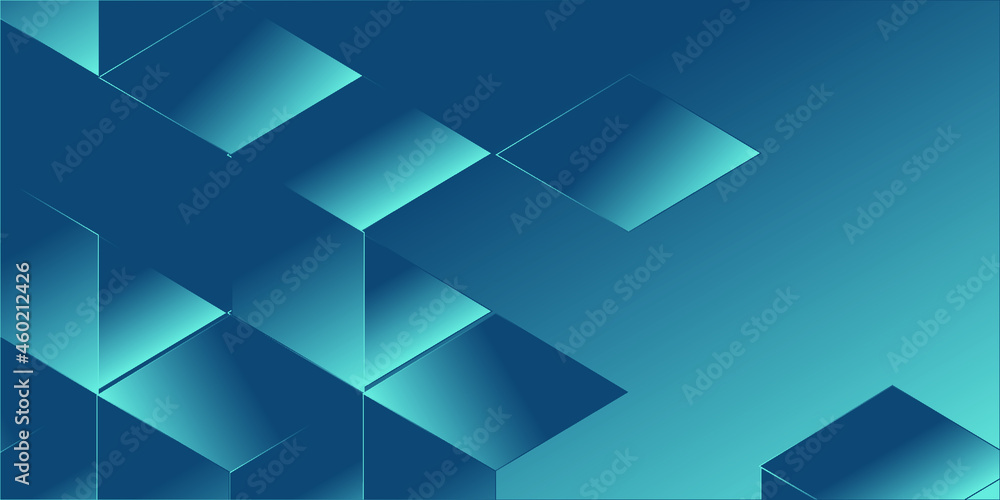 Fototapeta premium Abstract Blue Background With Triangles