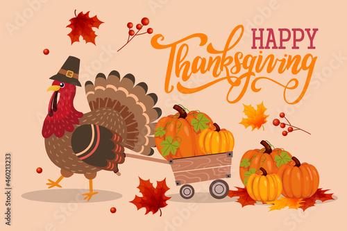 thanksgiving card background design template	