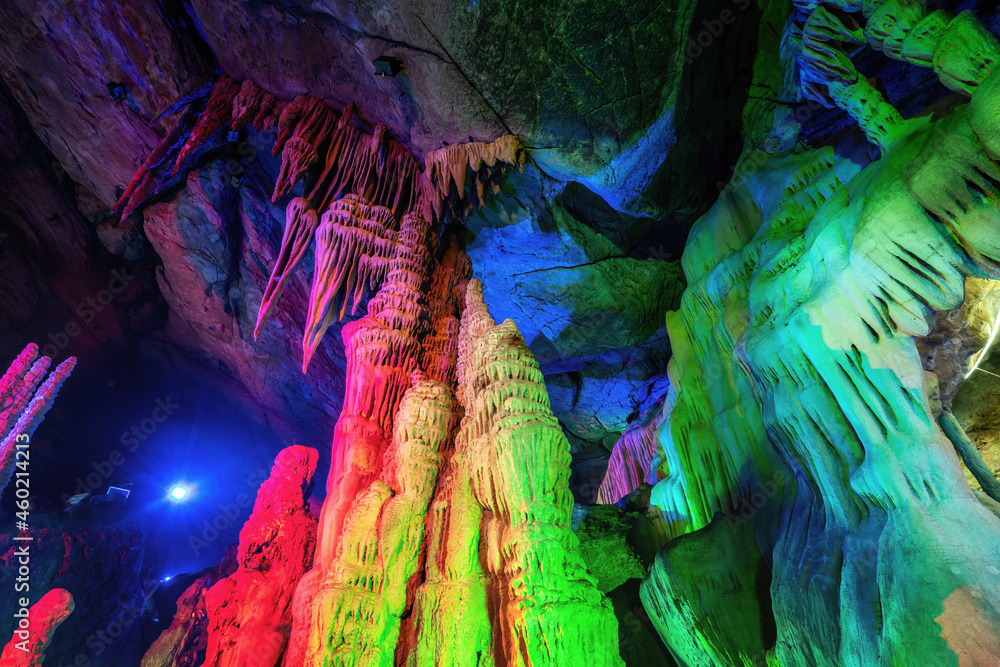 Underground caves in Xintai City, China