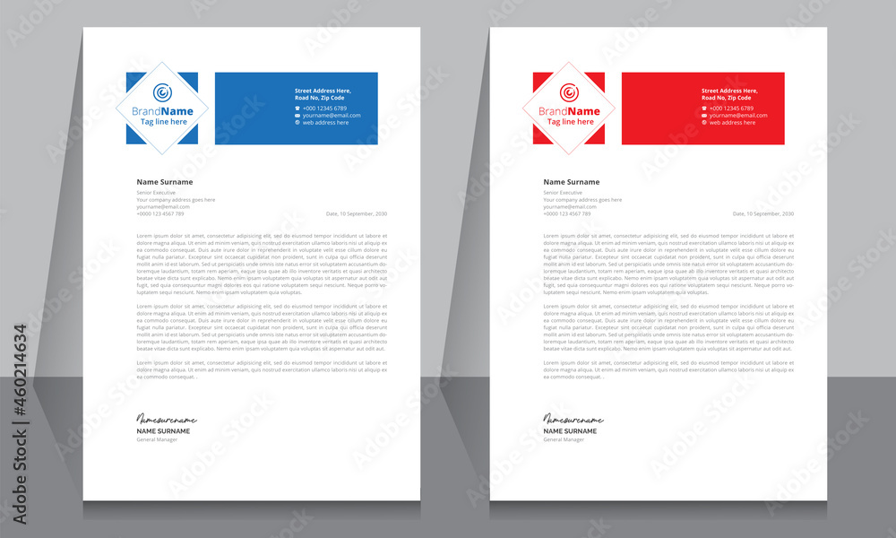 Creative letterhead format template, business style letterhead design template. Company letterhead template designs. Letterhead, flyer template. Creative letterhead format template, business style letterhead design template. Company letterhead template designs. Letterhead, flyer template.